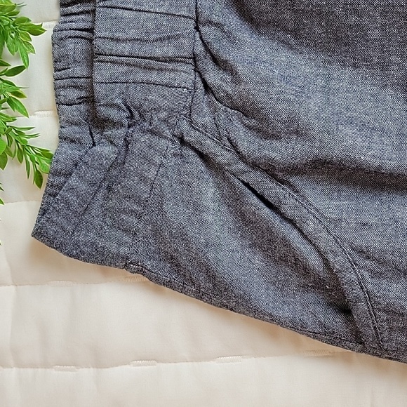 Eileen Fisher M Gray Drawstring Skirt - Picture 3 of 5